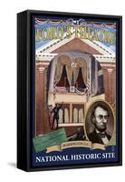 Ford's Theatre National Site - Washington, DC-Lantern Press-Framed Stretched Canvas