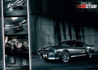 Art Poster Print 36 x 24in Fabulous Ford Mustang