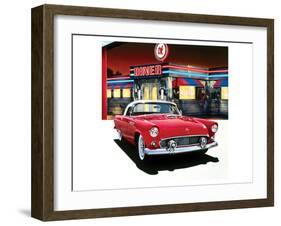 Ford Thunderbird '55-Graham Reynolds-Framed Art Print