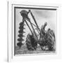 Ford Tractor with Posthole Digger Attachment-Loomis Dean-Framed Photographic Print