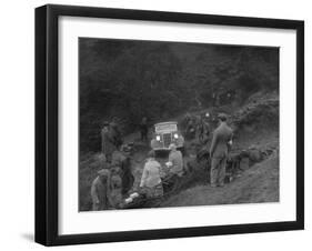 Ford V8 drop head coupe of GM Denton competing in the MCC Sporting Trial, 1935-Bill Brunell-Framed Photographic Print