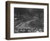 Ford V8 saloon competing in the Shelsley Walsh Hillclimb, Worcestershire, 1935-Bill Brunell-Framed Photographic Print