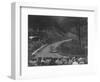 Ford V8 saloon competing in the Shelsley Walsh Hillclimb, Worcestershire, 1935-Bill Brunell-Framed Photographic Print