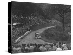 Ford V8 saloon competing in the Shelsley Walsh Hillclimb, Worcestershire, 1935-Bill Brunell-Stretched Canvas