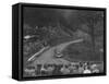 Ford V8 saloon competing in the Shelsley Walsh Hillclimb, Worcestershire, 1935-Bill Brunell-Framed Stretched Canvas