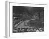 Ford V8 saloon competing in the Shelsley Walsh Hillclimb, Worcestershire, 1935-Bill Brunell-Framed Photographic Print