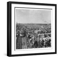 Ford Workers Leaving the Ford Motor Company's River Rouge Plant-Walker Evans-Framed Photographic Print