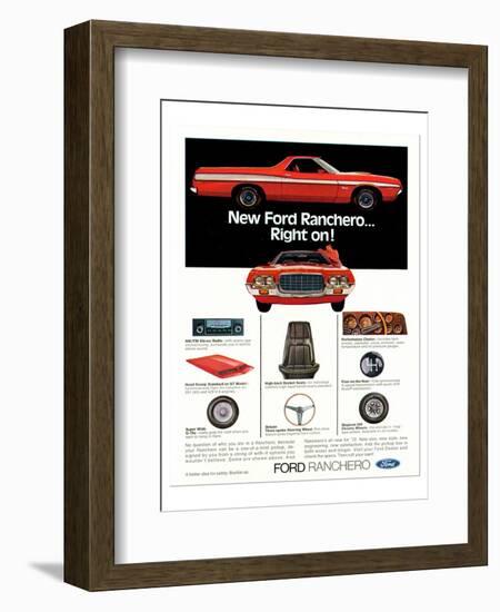 Ford1972 Ranchero... Right On!-null-Framed Premium Giclee Print