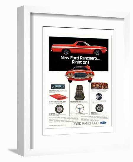 Ford1972 Ranchero... Right On!-null-Framed Premium Giclee Print