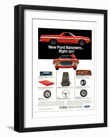 Ford1972 Ranchero... Right On!-null-Framed Art Print