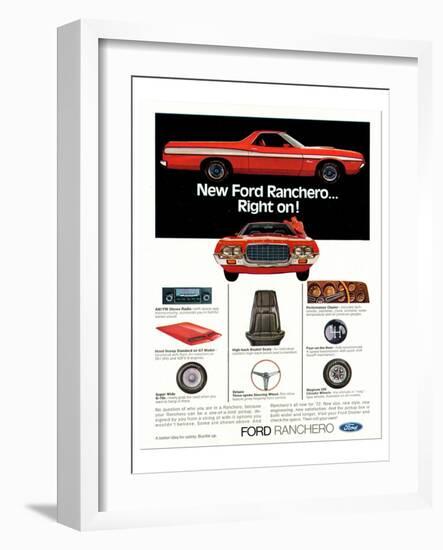 Ford1972 Ranchero... Right On!-null-Framed Art Print
