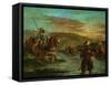 Fording a River in Morocco, 1858-Eugene Delacroix-Framed Stretched Canvas