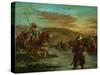 Fording a River in Morocco, 1858-Eugene Delacroix-Stretched Canvas