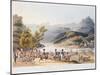 Fording of the River Mondego, engraved by C. Turner, 21st September 1810-Thomas Staunton St. Clair-Mounted Giclee Print