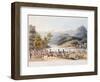 Fording of the River Mondego, engraved by C. Turner, 21st September 1810-Thomas Staunton St. Clair-Framed Giclee Print