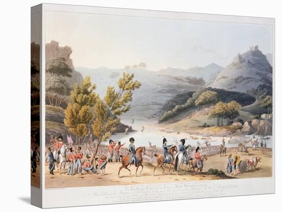 Fording of the River Mondego, engraved by C. Turner, 21st September 1810-Thomas Staunton St. Clair-Stretched Canvas