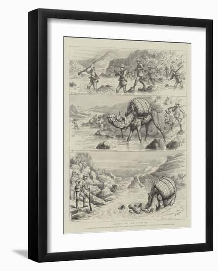 Fording on the Frontier-Godefroy Durand-Framed Giclee Print