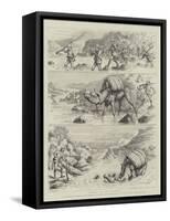 Fording on the Frontier-Godefroy Durand-Framed Stretched Canvas