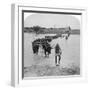 Fording the Modder River, Boer War, South Africa, 15th February 1901-Underwood & Underwood-Framed Giclee Print