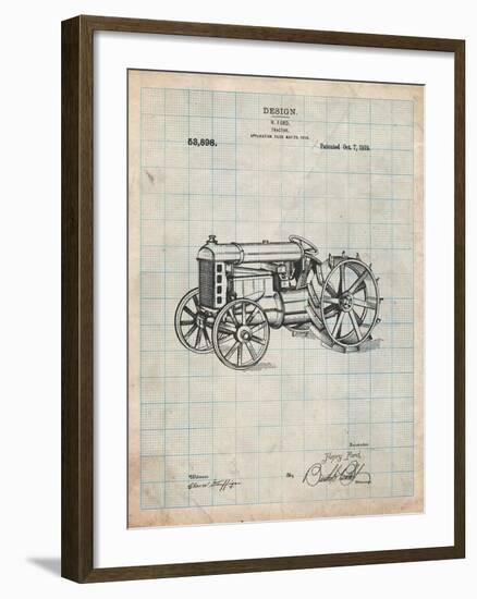 Fordson Tractor Patent-Cole Borders-Framed Art Print