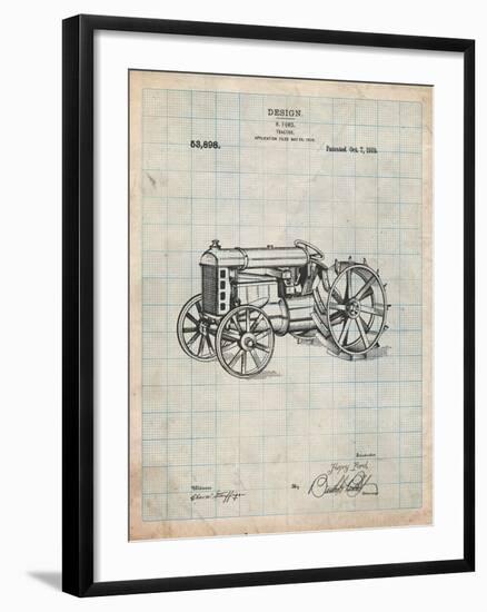 Fordson Tractor Patent-Cole Borders-Framed Art Print