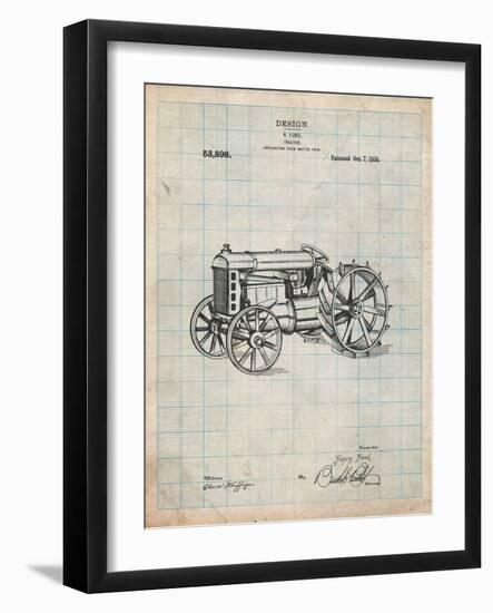 Fordson Tractor Patent-Cole Borders-Framed Art Print