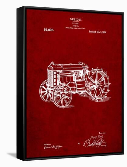 Fordson Tractor Patent-Cole Borders-Framed Stretched Canvas