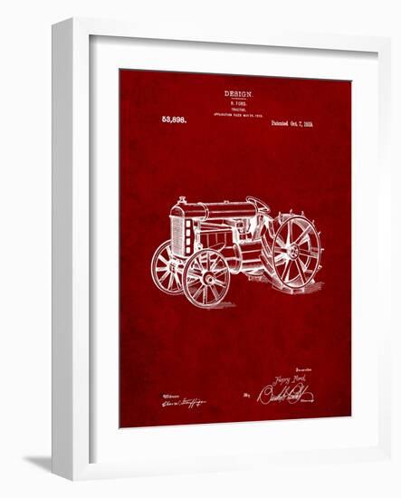 Fordson Tractor Patent-Cole Borders-Framed Art Print