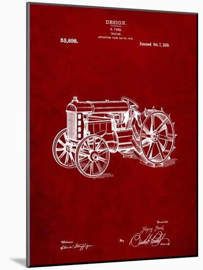 Fordson Tractor Patent-Cole Borders-Mounted Art Print