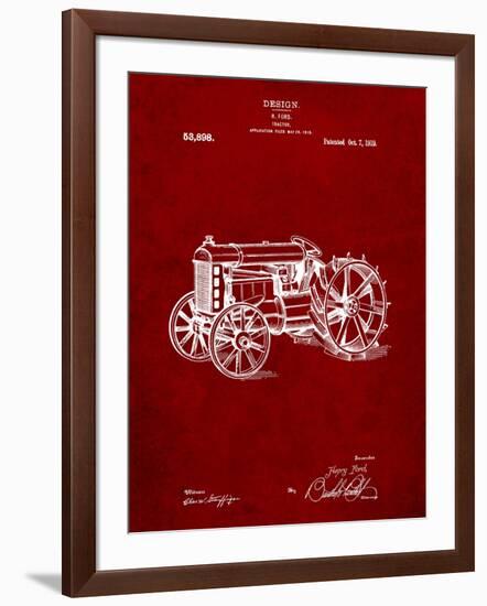 Fordson Tractor Patent-Cole Borders-Framed Art Print