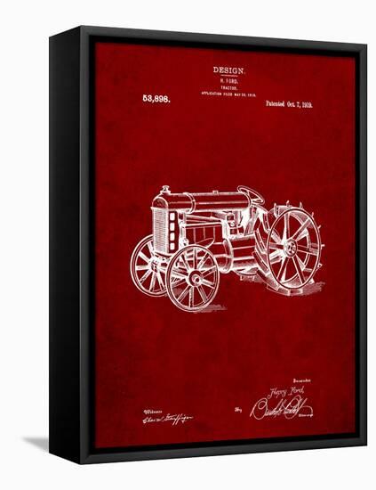 Fordson Tractor Patent-Cole Borders-Framed Stretched Canvas