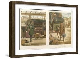 Fore's Contrasts: the Guard of 1832, the Guard of 1852, Engraved by John Harris-Henry Thomas Alken-Framed Giclee Print