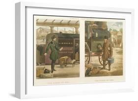 Fore's Contrasts: the Guard of 1832, the Guard of 1852, Engraved by John Harris-Henry Thomas Alken-Framed Giclee Print