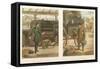 Fore's Contrasts: the Guard of 1832, the Guard of 1852, Engraved by John Harris-Henry Thomas Alken-Framed Stretched Canvas
