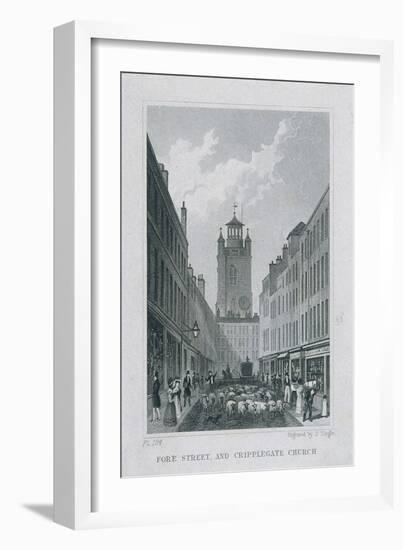 Fore Street, London, 1830-James Tingle-Framed Giclee Print