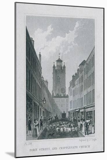 Fore Street, London, 1830-James Tingle-Mounted Giclee Print