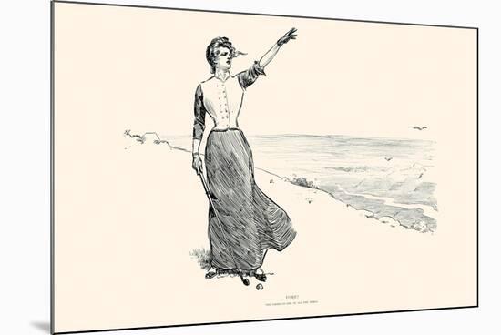 Fore!-Charles Dana Gibson-Mounted Premium Giclee Print