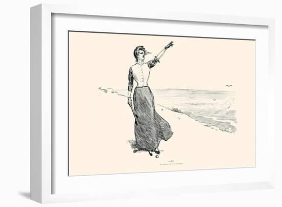 Fore!-Charles Dana Gibson-Framed Art Print