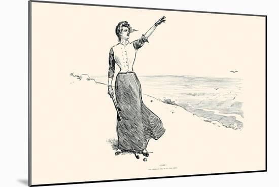 Fore!-Charles Dana Gibson-Mounted Art Print