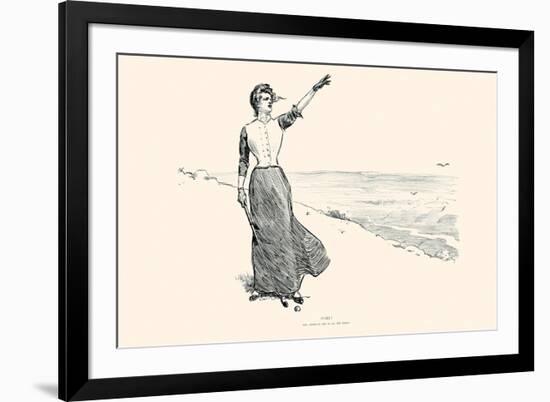 Fore!-Charles Dana Gibson-Framed Art Print