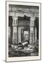 Forecourt and Entrance of the House of Seti (Temple of Kurnah). Egypt, 1879-null-Mounted Giclee Print