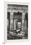 Forecourt and Entrance of the House of Seti (Temple of Kurnah). Egypt, 1879-null-Framed Giclee Print