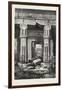 Forecourt and Entrance of the House of Seti (Temple of Kurnah). Egypt, 1879-null-Framed Giclee Print