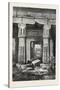 Forecourt and Entrance of the House of Seti (Temple of Kurnah). Egypt, 1879-null-Stretched Canvas