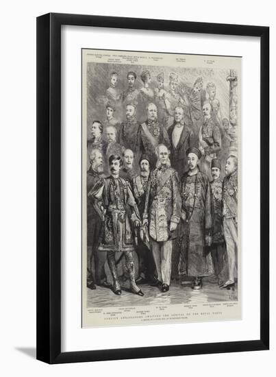 Foreign Ambassadors Awaiting the Arrival of the Royal Party-Sydney Prior Hall-Framed Giclee Print