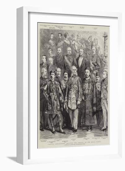 Foreign Ambassadors Awaiting the Arrival of the Royal Party-Sydney Prior Hall-Framed Giclee Print