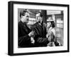 FOREIGN CORRESPONDENT, 1940 directed by ALFRED HICHCOCK George Sanders, Joel Mc Crea and Laraine De-null-Framed Photo