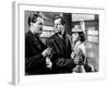 FOREIGN CORRESPONDENT, 1940 directed by ALFRED HICHCOCK George Sanders, Joel Mc Crea and Laraine De-null-Framed Photo