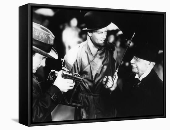 FOREIGN CORRESPONDENT, 1940 directed by ALFRED HICHCOCK Joel Mc Crea (b/w photo)-null-Framed Stretched Canvas