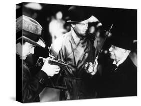 FOREIGN CORRESPONDENT, 1940 directed by ALFRED HICHCOCK Joel Mc Crea (b/w photo)-null-Stretched Canvas
